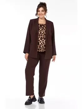 Брючные костюмы М-1276 коричневый