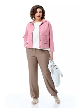 Брючные костюмы M-7511А пудра, какао