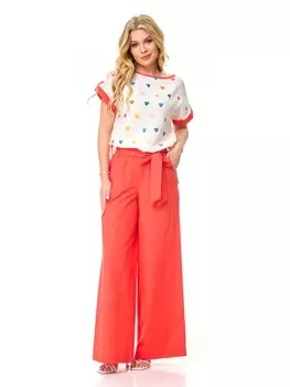 Брючные костюмы M-7517 коралл