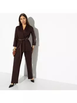 Брючные костюмы Нашла подход (2 в 1,chocolate, с поясом)