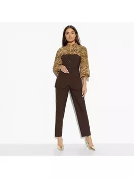 Брючные костюмы Подчеркни главное (safari brown, 2 в 1)