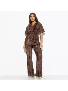 Брючные костюмы Престижная номинация (chocolate, 2 в 1, с поясом)