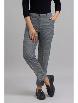 Брюки 1051 чёрно-белая гусиная лапка
