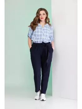 Брюки 383 т.синий