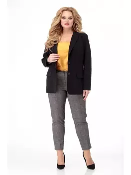 Брюки 586 бежевая клетка