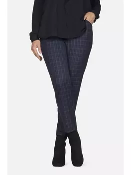 Брюки 621 синяя клетка