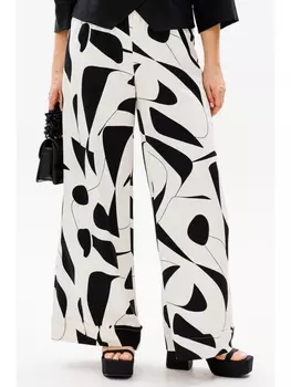 Брюки 828 черно-белый