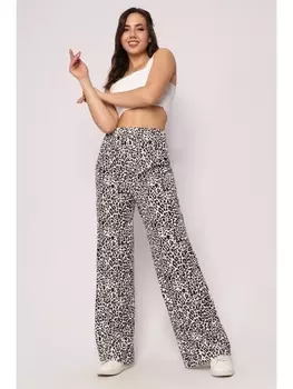Брюки Брюки Гепард, белый/темно-коричневый/бежевый