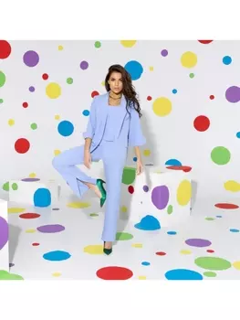 Брюки Деловые аккорды (небесный шик)