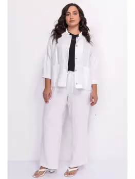 Брюки Льняные широкие брюки арт.3314