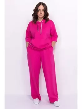 Брюки Прямые трикотажные брюки, фуксия арт.3241