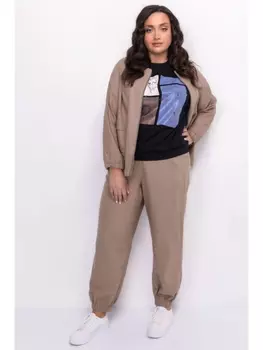 Брюки Свободные льняные брюки с манжетами арт.3231