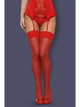 Чулки S 800 stockings Red