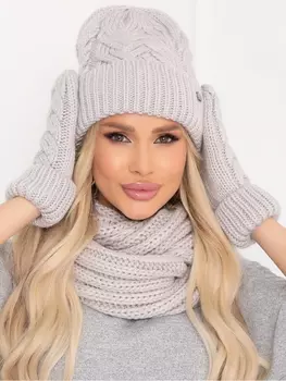 Головные уборы КОМПЛЕКТ ЛАУРЕТТА (ГРЕЙ)