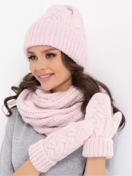 Головные уборы КОМПЛЕКТ ЛАУРЕТТА (ЛАЙТ РОУЗ)