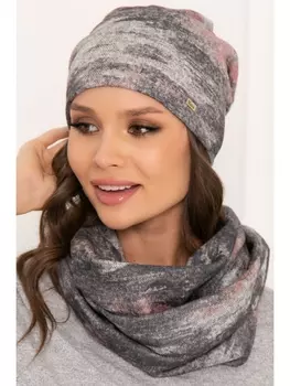 Головные уборы КОМПЛЕКТ РОМИЛЬДА (ГРЕЙ ПИНК)