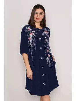 Халаты Халат Физалис, велюр индиго