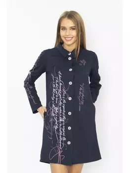 Халаты Халат Азалия кулирка, темно-синий