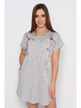 Халаты Халат Физалис кулирка, серый меланж