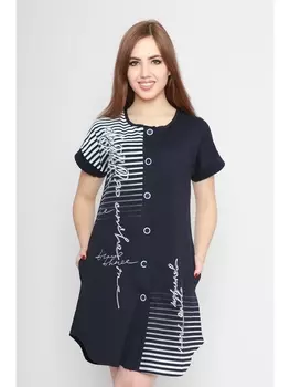 Халаты Халат Отражение кулирка, темно-синий