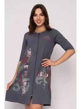 Халаты Халат Шотландия, кулирка серый