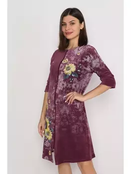 Халаты Халат Халва, велюр лавандовый