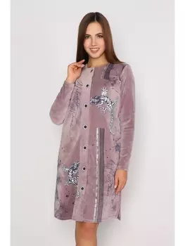 Халаты Халат Малахит, велюр какао