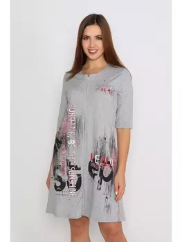 Халаты Халат Шотландия, кулирка серый меланж