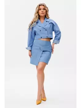 Юбка 1039B голубой