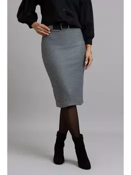 Юбка 1053 чёрно-белая гусиная лапка