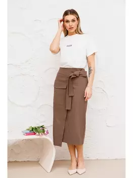 Юбка 1062С кофейный