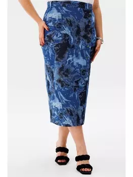 Юбка 1453 синии мрамор