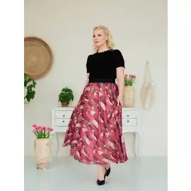 Юбка 2395 бордовый