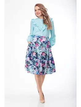 Юбка 405-розовые пионы