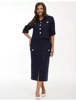 Юбка 4456 темно-синий