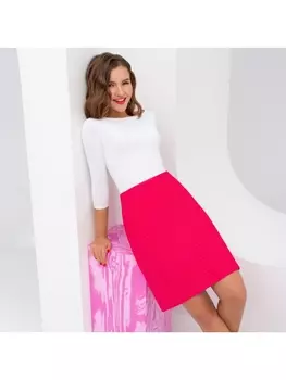 Юбка Жизнь с яркого листа (смелая фуксия)