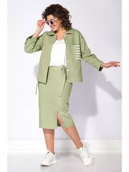 Юбочные костюмы 100 фисташка