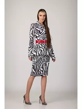 Юбочные костюмы 1044/4 черно-белый