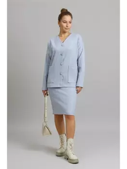 Юбочные костюмы 1063 голубая ёлочка