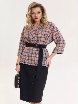 Юбочные костюмы 1080.1 марсало/графит