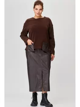 Юбочные костюмы 11249 коричневый