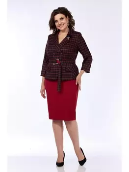 Юбочные костюмы 1146/1 чёрный с красным