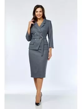 Юбочные костюмы 1146/1 синяя гусьлапка