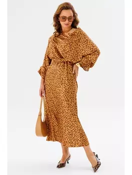 Юбочные костюмы 1158 золото (анималистический принт)