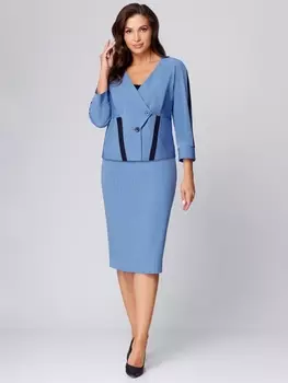 Юбочные костюмы 1207 голубой