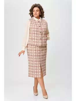 Юбочные костюмы 1216 бежевый