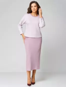 Юбочные костюмы 1224 розовая пастель