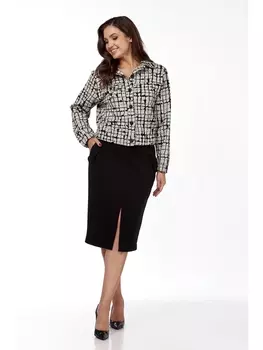 Юбочные костюмы 1253 черная юбка