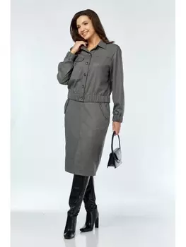 Юбочные костюмы 1253 чёрная гусь-лапка