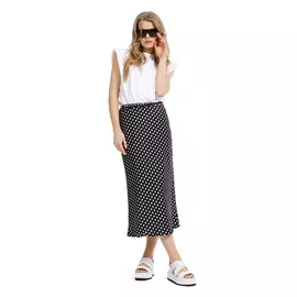 Юбочные костюмы 1269-белый/горох